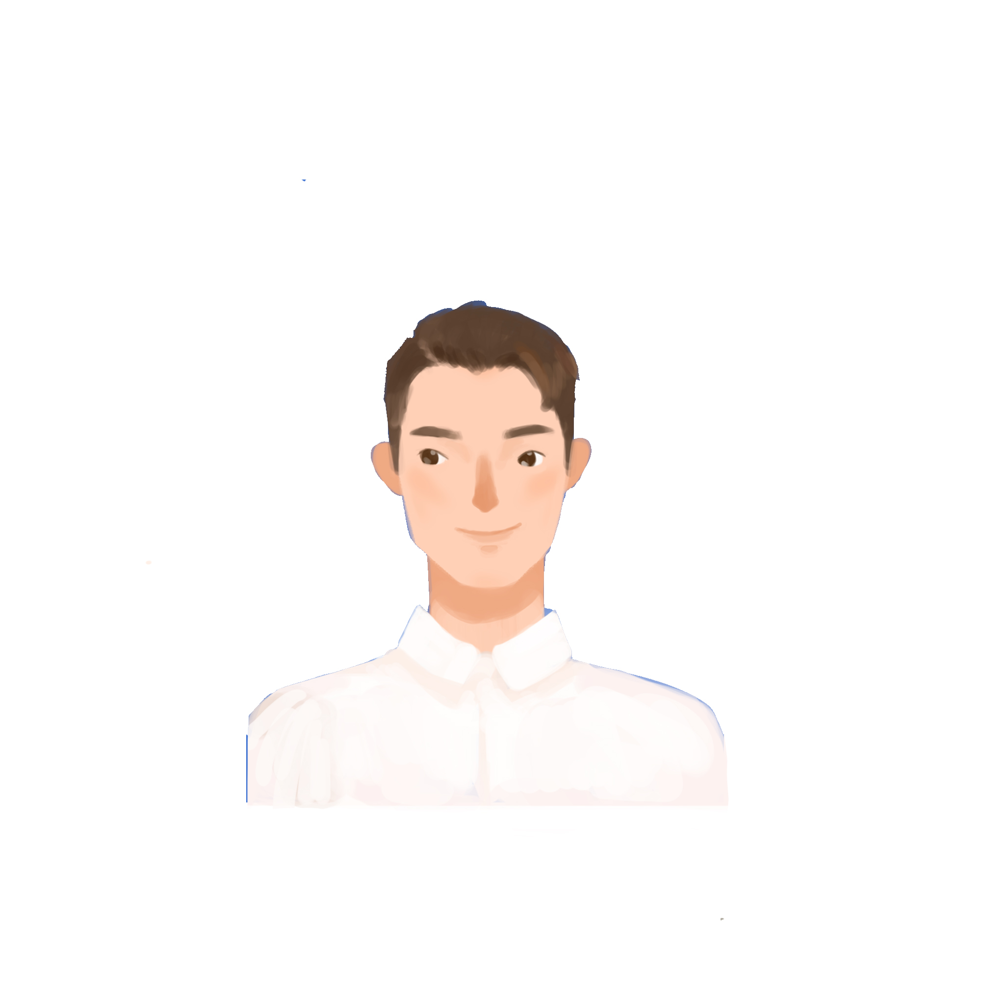 原创手绘风格蓝底证件照男.jpg
